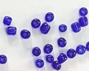 Dark blue glass beads