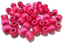 pink wrapped beads