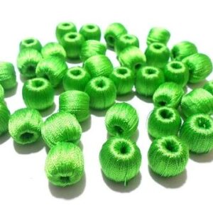 wrapped beads green