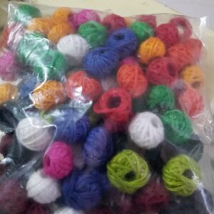 Cotton thread beads