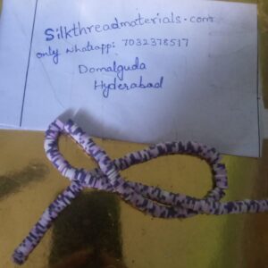 Purple shade fimo beads string