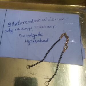 Single line mangalsutra bracelet chain