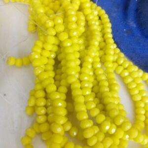 Onyx beads 4mm yellow