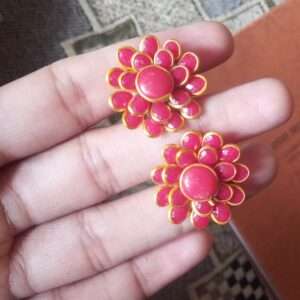 Double layer pachi studs - Red