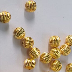 metal ball striped beads 6 mm