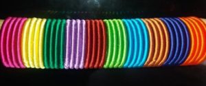plain silk thread bangles 5 mm