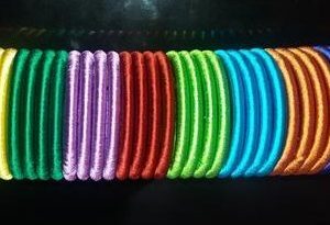 plain silk thread bangles 5 mm
