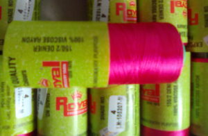 Pink silk thread