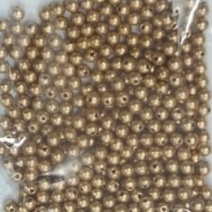 Antique gold plastic 3mm beads