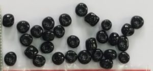 black colour glass beads