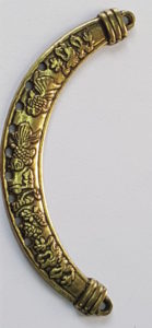 Antique gold metal pendant