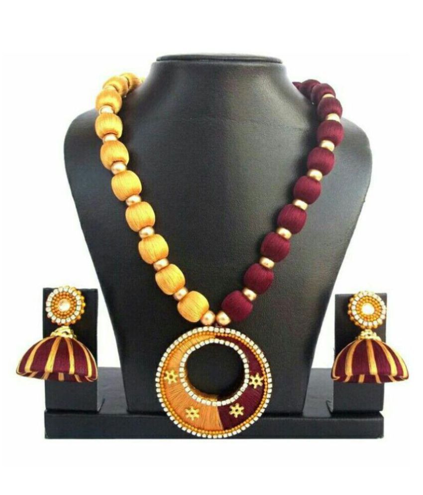 Silk Thread Necklaces - Silk Thread Jewellery - Jewellery Collections