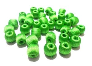 wrapped beads green
