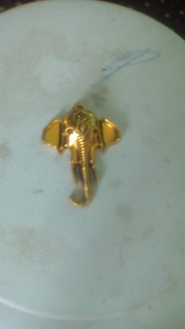 Antique gold Ganesha pendant