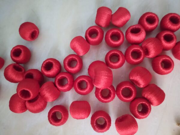 red wrapped beads 2022