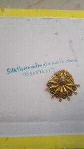 Antique gold peacock pair pendant