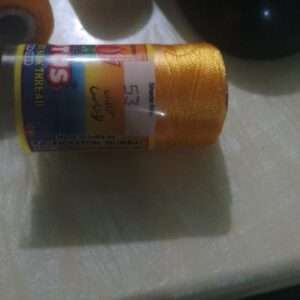 Yellow silk thread code 53 Lotus brand