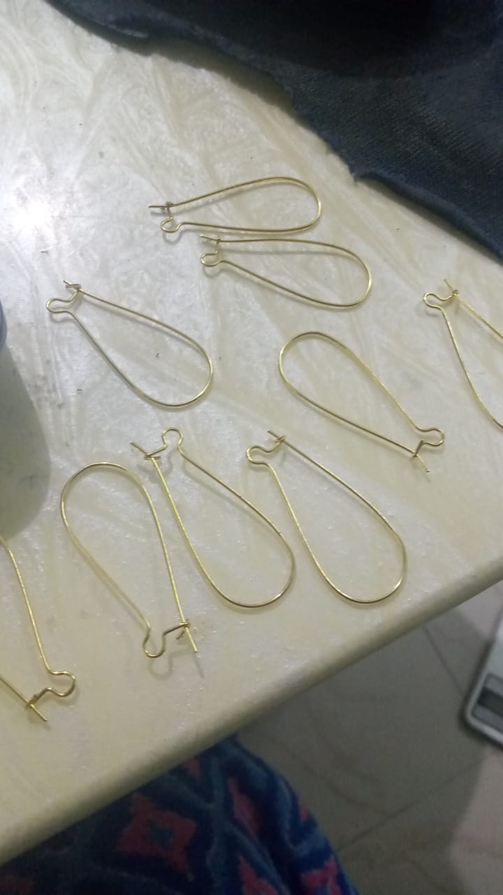 Raw Materials Of Shringar   Bead work Drop earrings Raw materials