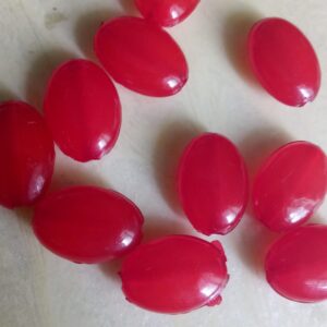 red chemical beads