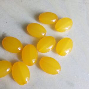 yellow chemical beads