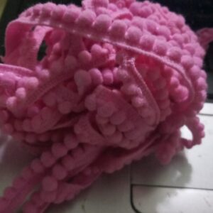 Light pink Pompom lace 1 meter