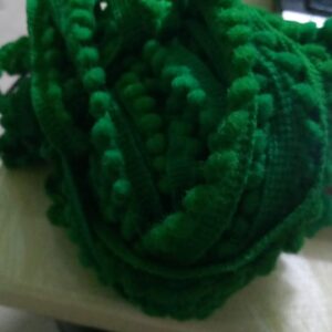 Dark Green Pompom lace 1 meter