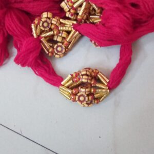 Red thread flower rakhi