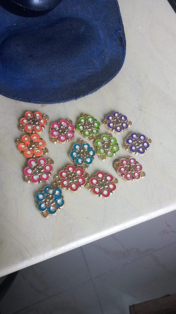 Om flower rakhi bases - 1 piece - any colour