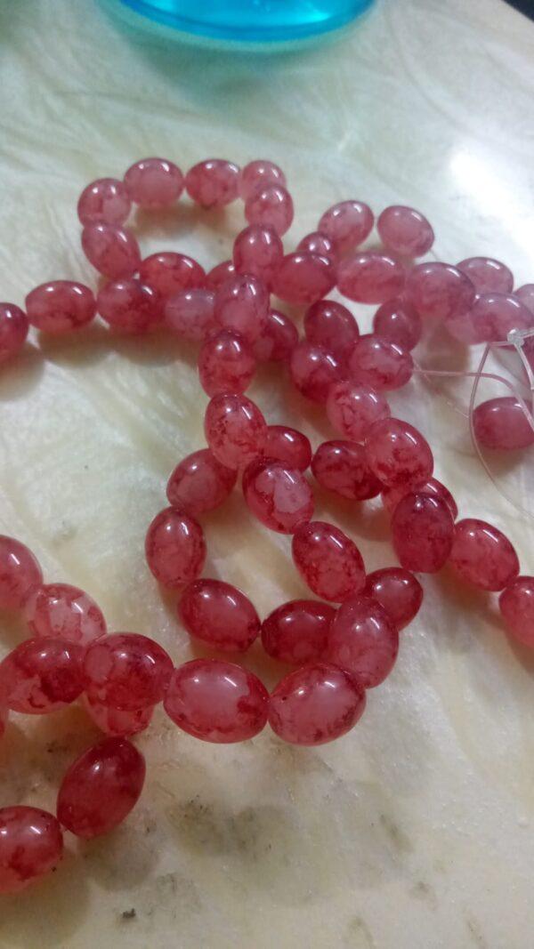 oval glass beads