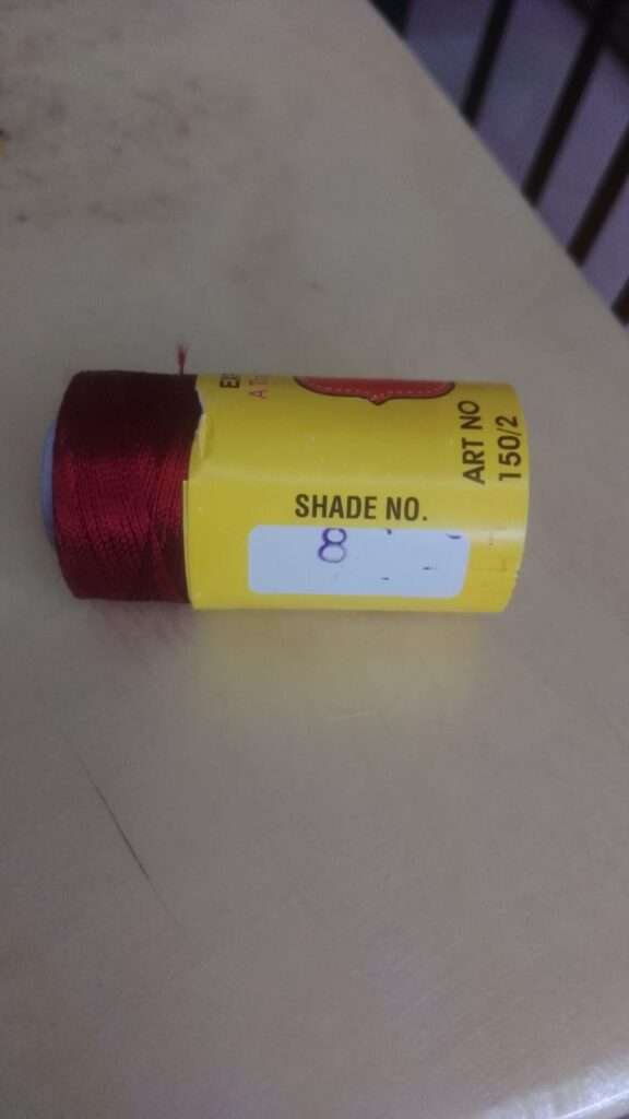 Maroon silk thread Code 8 SK brand