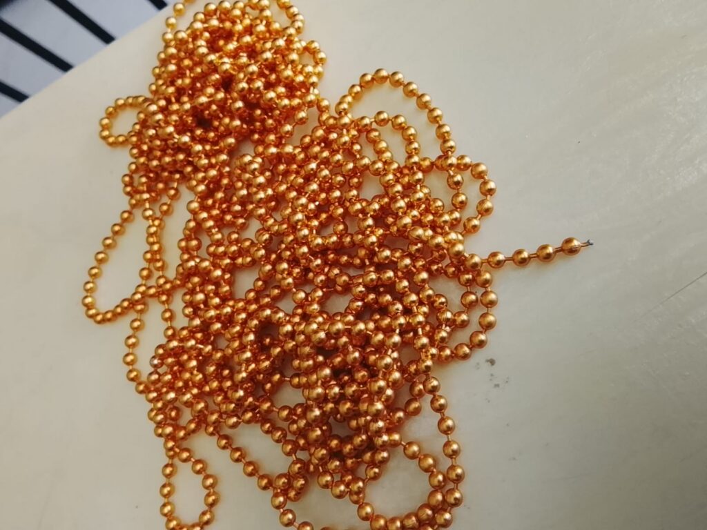 Gold ball chain 3mm