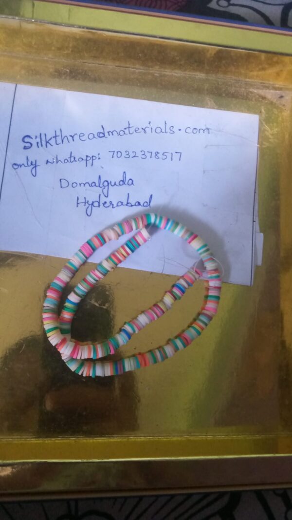 Multicolour fimo beads string