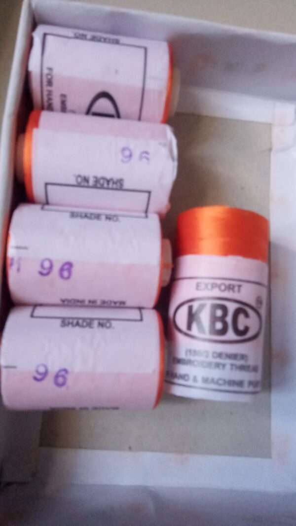 Silk Thread Orange colour - 96 kbc brand