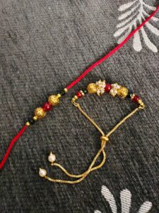Beads rakhi for couple
