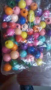 Plastic beads 14mm