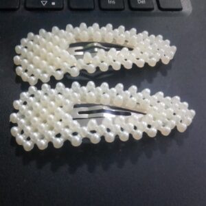 Pearl tic tac clips big size 1 pair