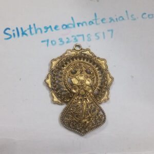 Antique gold flower pendant
