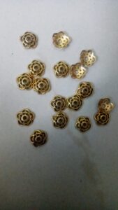 Antique gold bead caps 
