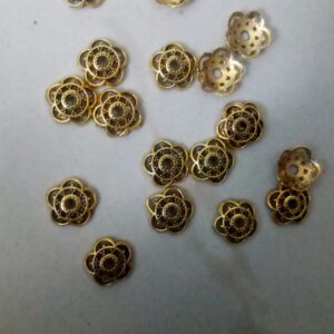 Antique gold bead caps