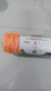 Rim Jim embroidery thread orange 910 shade