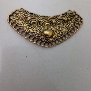 Antique gold v shape pendant