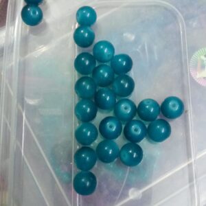 Glass beads 10mm –blue shade 25 beads