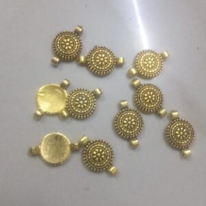 Antique charms round flower 10 pcs pack