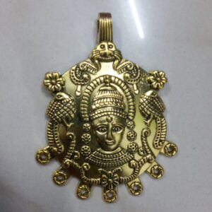Antique gold goddess pendant