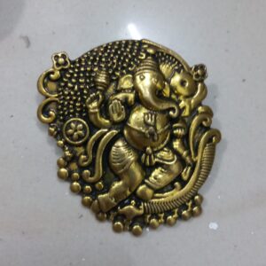 Antique gold Ganesha pendant