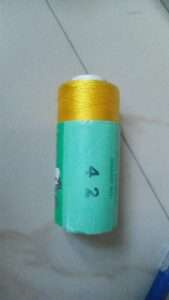 Silk Thread Yellow colour code 42 Nandi brand