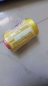 Silk Thread Yellow colour code 42 vardha brand