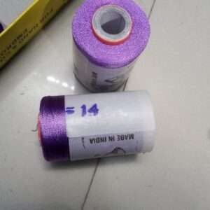 Violet silk thread 14 double bell brand