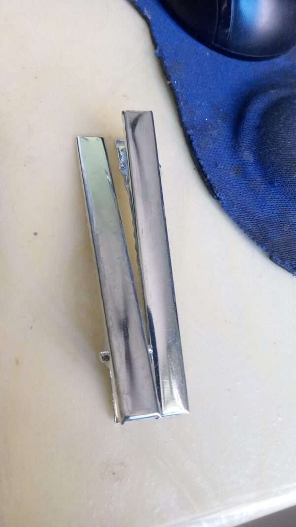Alligator clips silver - 7.5cm - 1 pair