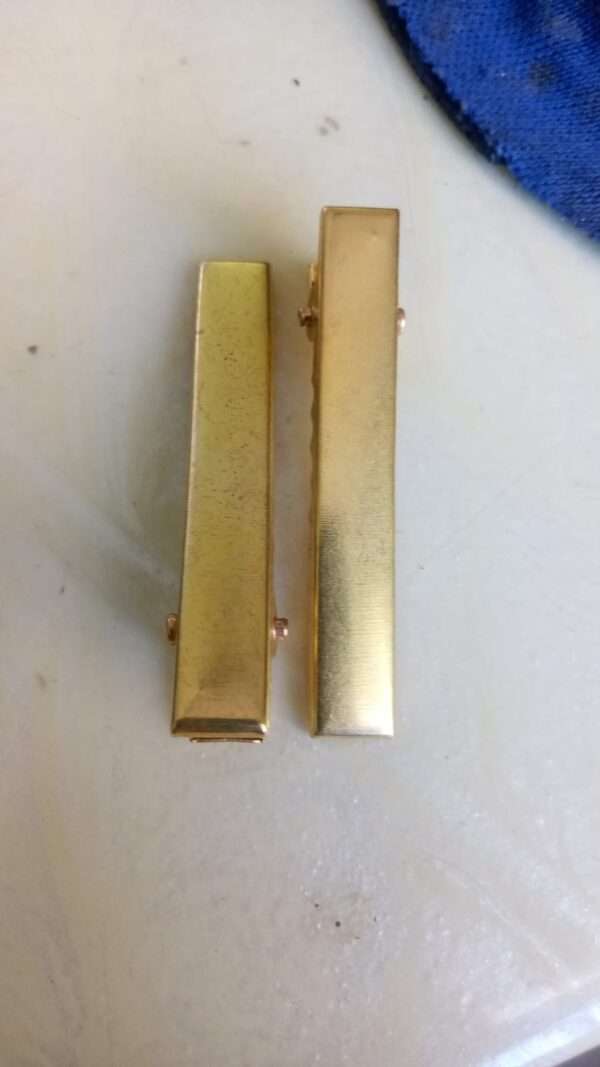 Alligator clips gold - 4.5cm - 1 pair